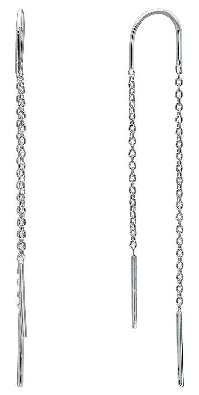 accessory Primrose Women's Sterling Silver Chain Threader Drop Earrings Kohl's $14