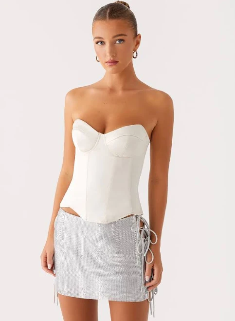 top Radar Satin Corset Peppermayo - US $68