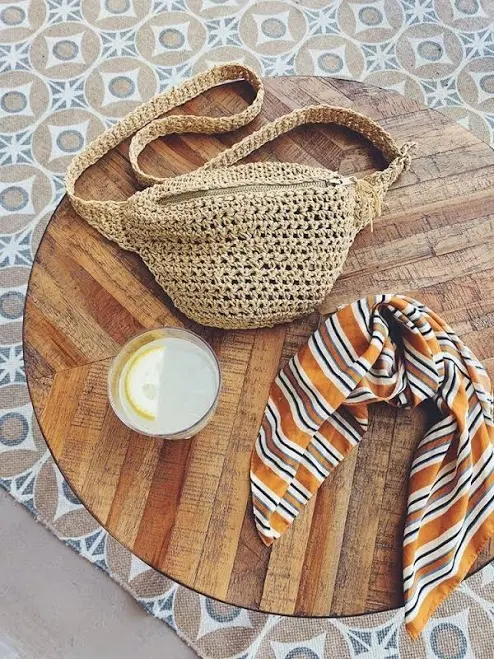 bag Raffia Belt Bag eBay $42