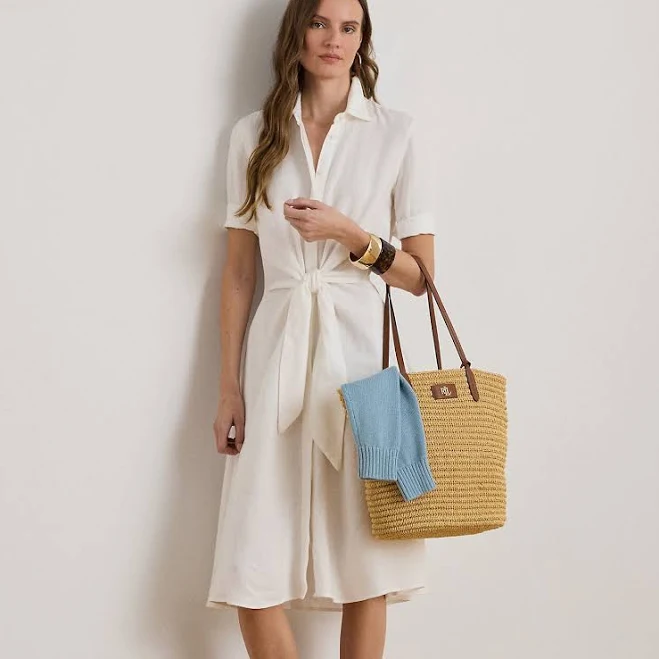 dress Ralph Lauren Women's Petite Linen Tie-Front Shirtdress Ralph Lauren $185