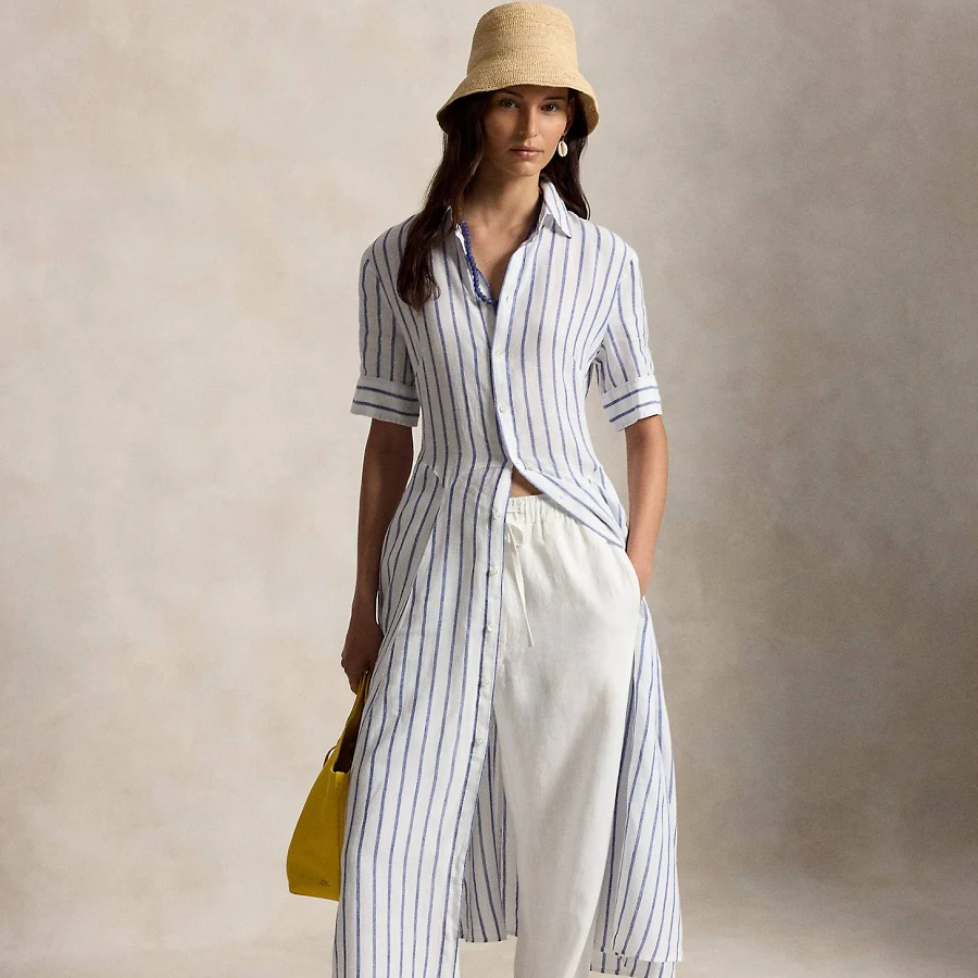 sundress Ralph Lauren Women's Striped Linen Shirtdress Ralph Lauren $298
