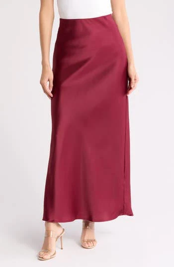 skirt Renee C Satin A-Line Skirt Nordstrom Rack $34.97
