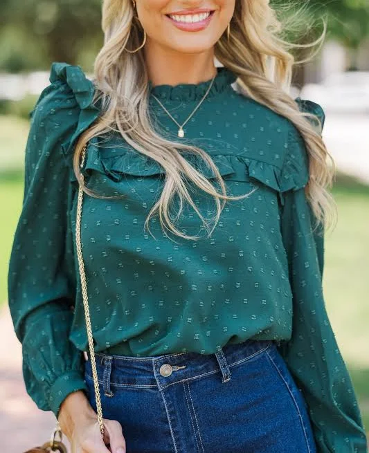 blouses Romantic History Ruffled Blouse The Mint Julep Boutique $39
