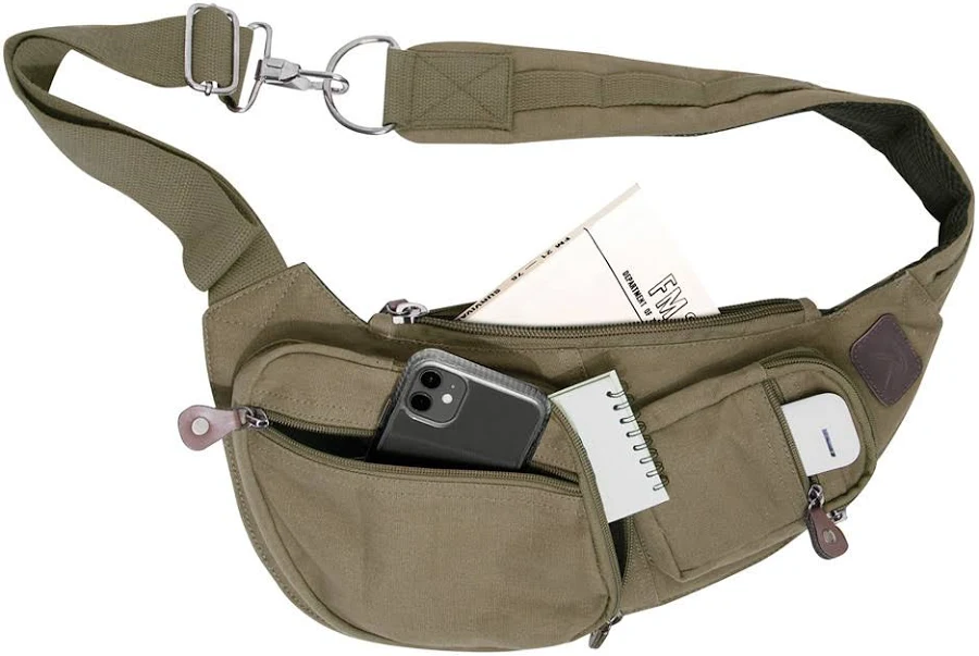 bag Rothco Compact Canvas Crossbody Sling Bag Fatigues Army Navy Surplus Gear Co. $29.99