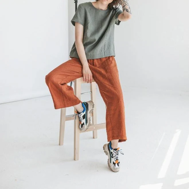pants Rusty Linen Culottes Sandsnowlinen.us $116