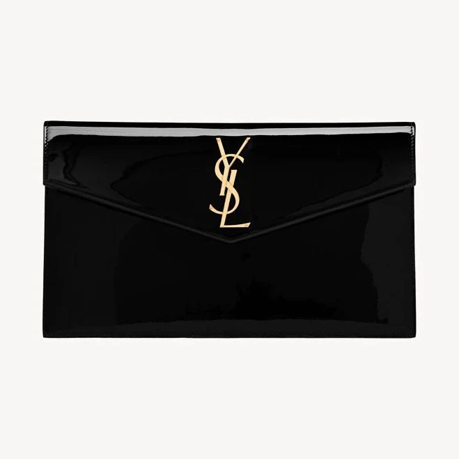 bag SAINT LAURENT Women's Uptown Patent Leather Clutch Saint Laurent $800