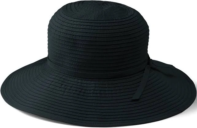 accessory San Diego Women's Hat Co. Ribbon Medium Brim Floppy Navy San Diego Hat Company $48