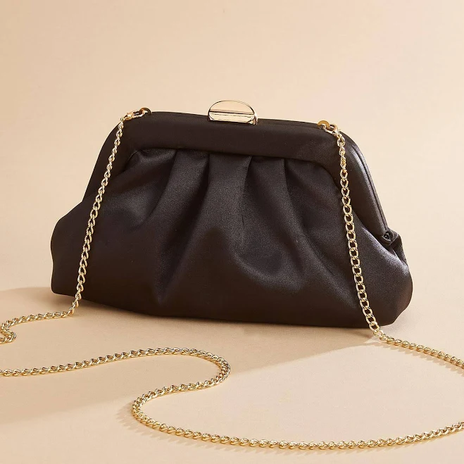 bag Satin Pleated Clutch Versona $12.99