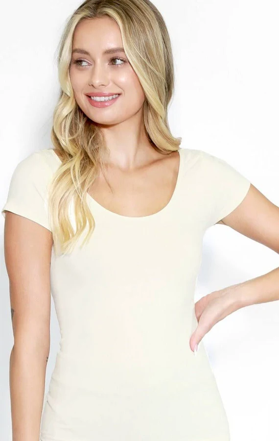 top Signature Cap Sleeve Scoop Neck Top Bray and Em Boutique $30