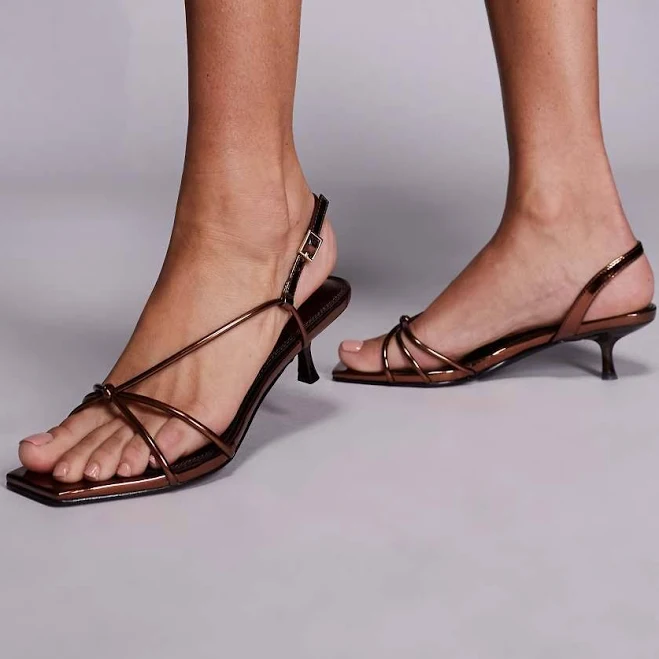 shoes SIMMI London Haylee Kitten Heeled Strappy Sandals ASOS $52