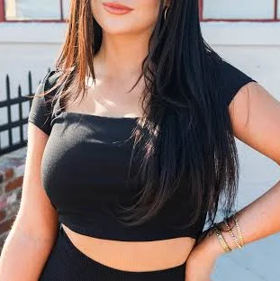 top Sleek Ribbed Crop Top Trendy and Tipsy $15.6