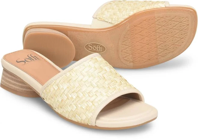 shoes Sofft Women's Sahara Block Heel Slide Sandals Sofft Shoes $119.95