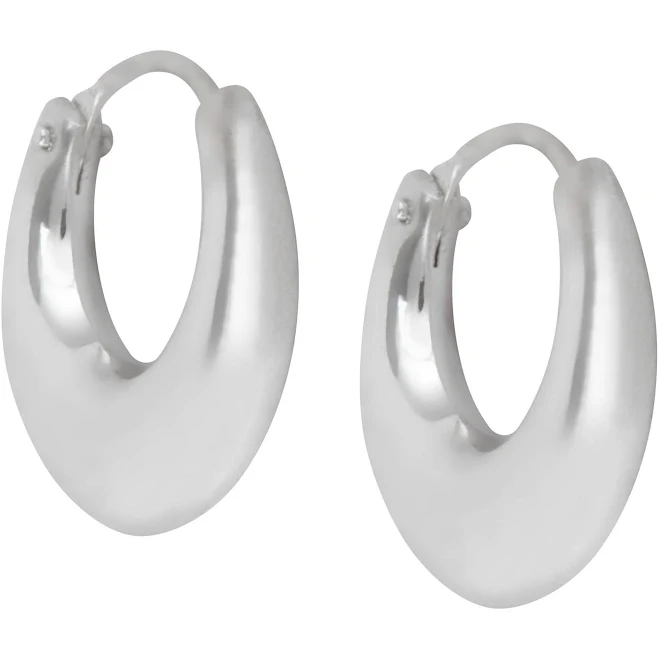 accessory Sterling Silver Chunky Hoop Earrings 925silverly.com $39.63