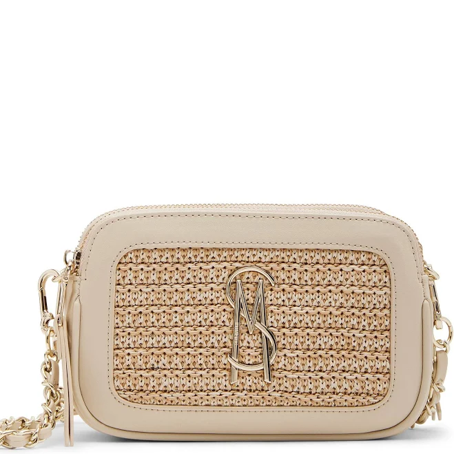 bag Steve Madden Daisy Triple Compartment Straw Crossbody Dillard's $86