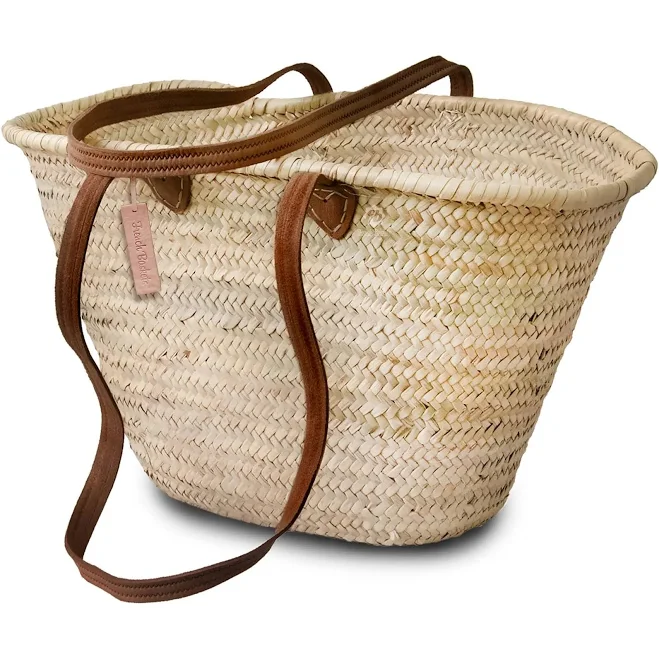 bag Straw Leather Tote Bag French Baskets $57