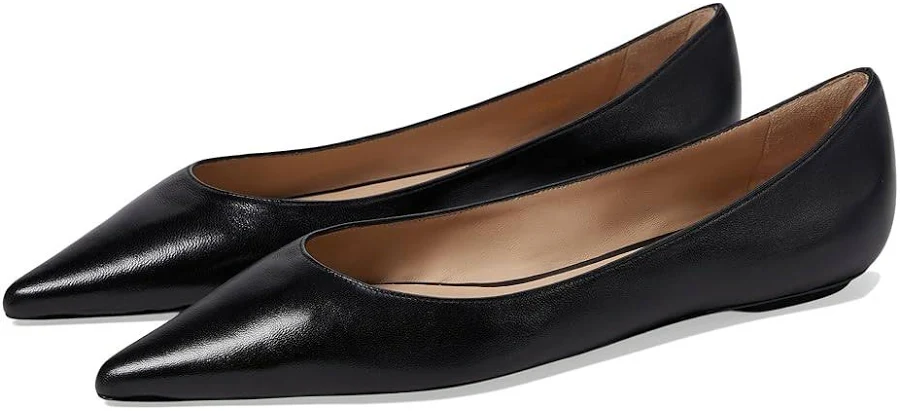 shoes Stuart Weitzman Women's Emilia Pointed Toe Flat Saks Fifth Avenue $197.5