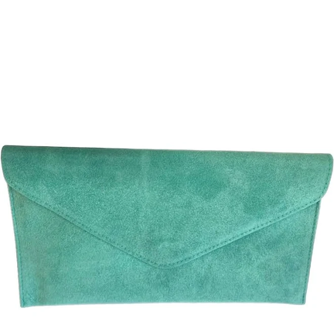 bag Suede Italian Leather Clutch Bag Etsy - Seller $35.46