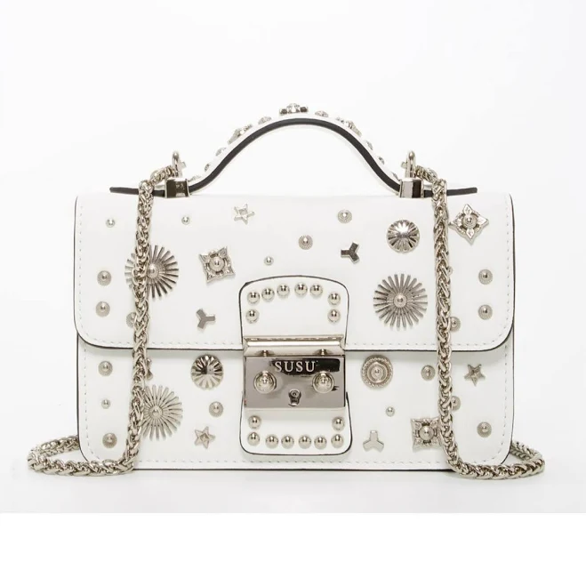bag Susu Women's White Leather Crossbody Bag Small Structured Macy's $199.5
