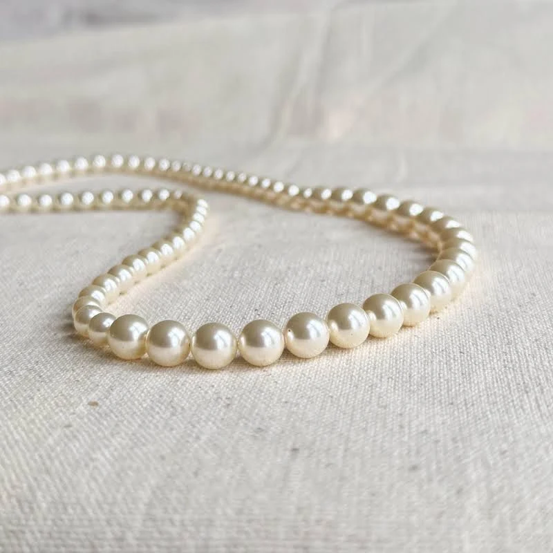 accessory Swarovski Pearl Single Strand Necklace Etsy - TJChateau $55