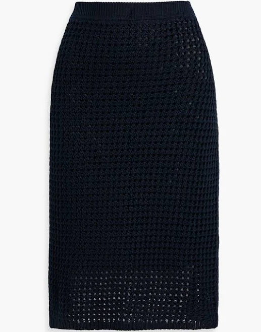 skirt Theory Crocheted cotton skirt - Women - Navy Skirts - M THE OUTNET $114