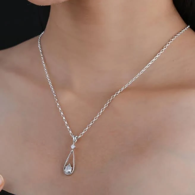 accessory Tiny Teardrop Pendant Necklace Etsy - Seller $53.84
