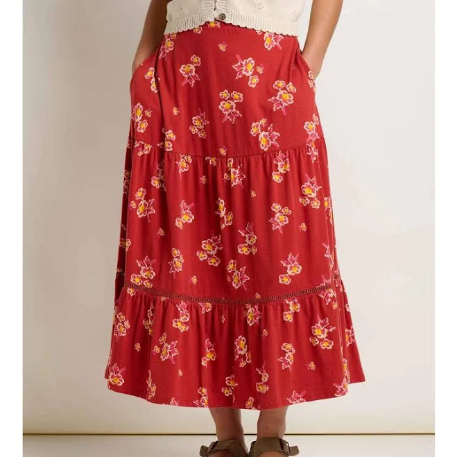 skirt Toad&Co Marigold Tiered Midi Skirt Women's Nordstrom $77.99