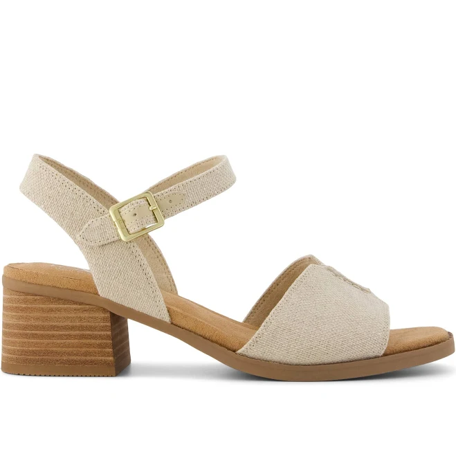 shoes TOMS Women's Eloise Sandal Natural Beige TOMS.com $67.5