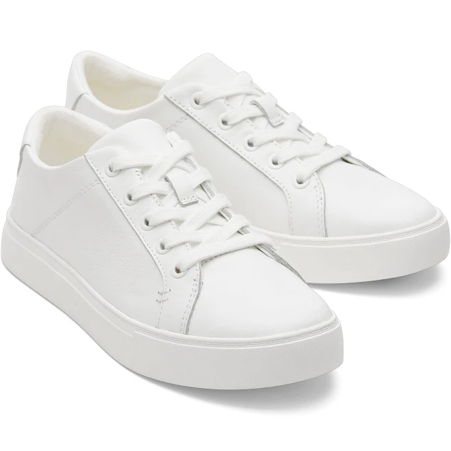 shoes TOMS Women's Kameron Leather Lace-Up Sneakers TOMS.com $63.75