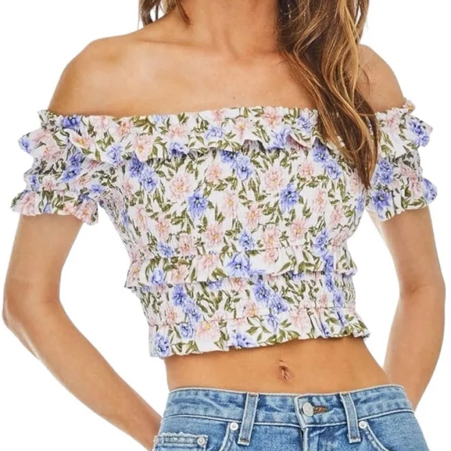 crop top Tori Off Shoulder Crop Top Poshmark $40