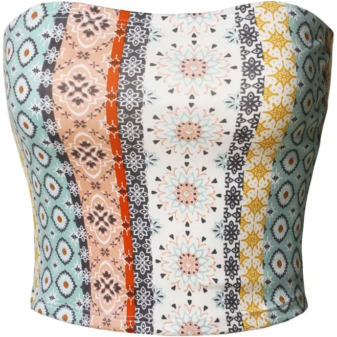 top Ultra Comfortable Knit Crop Tube Top MixMatchy $16.99