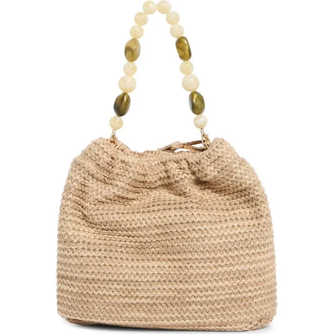 bag Urban Expressions Beaded Handle Straw Crossbody Bag Nordstrom Rack $34.97