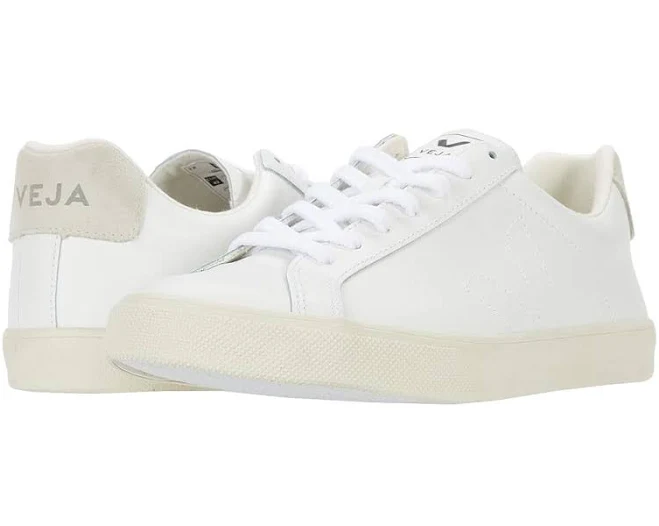 shoes Veja Esplar Leather White Sneakers Zappos.com $150