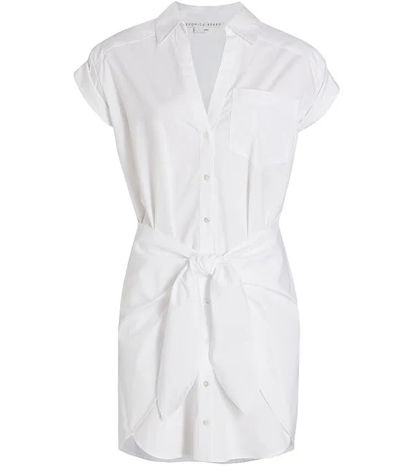 dress Veronica Beard Women's Aimee Cotton-Blend Mini-Shirtdress Saks Fifth Avenue $119.38