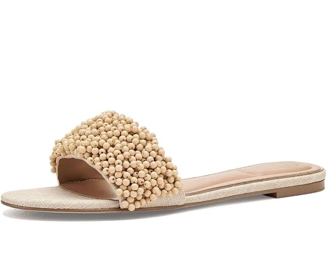 shoes Vince Camuto Women's Balea Beaded Slide Sandals Zappos.com $99