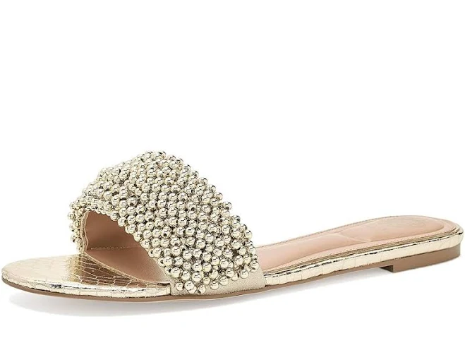 shoes Vince Camuto Women's Balea Beaded Slide Sandals Zappos.com $99