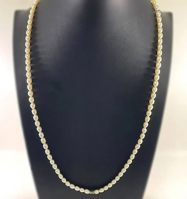 accessory Vintage 32" Opera Length Pearl Necklace Single Strand Sterling Clasp eBay - rosabrend $44.95