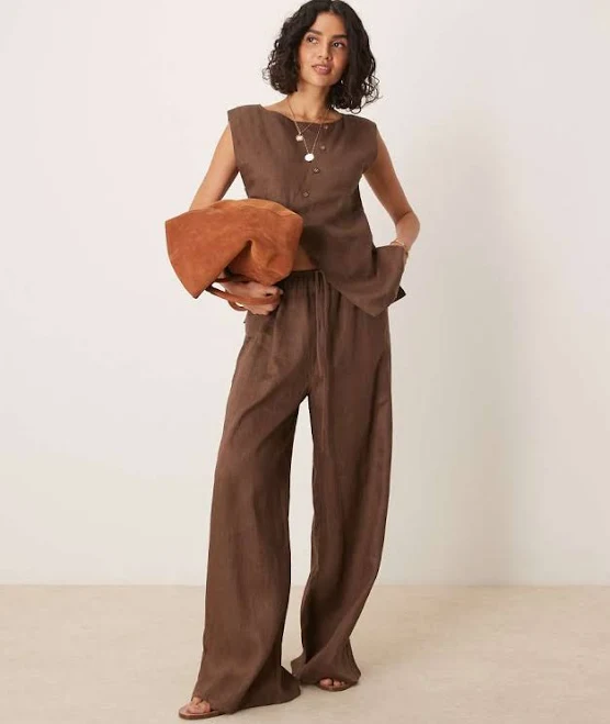 pants Vrg Grl Women's' Raya Linen Pants ASOS $91.8