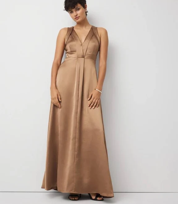 dress White House Black Market Sleeveless Satin Gown White House Black Market $125.99