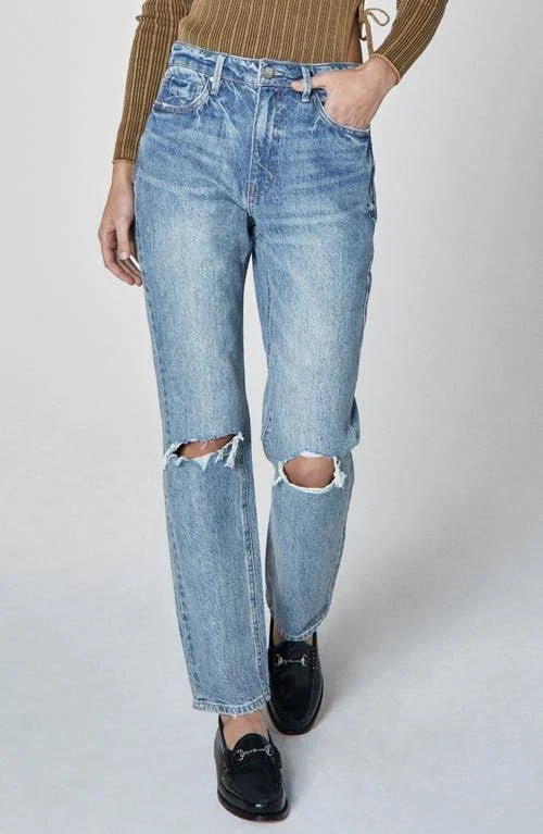 jeans Willa Rogue Distressed High-Waist Straight-Leg Jeans Nordstrom $118