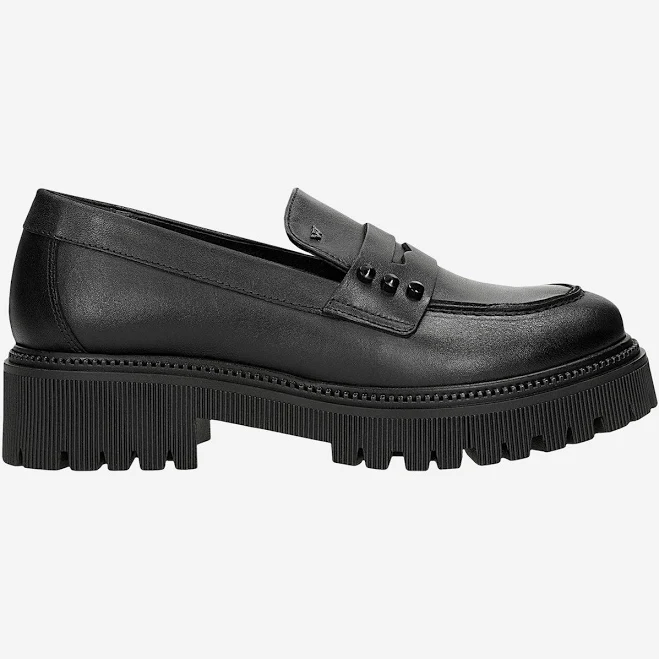 shoes Wojas Black Leather Penny Loafers | 4631151 7 US / 37 EU Luxahaus Beyond $144.9