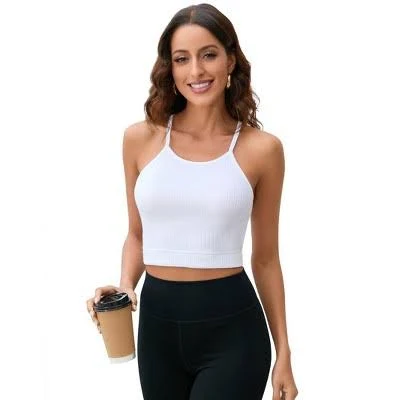 crop top Women's Cropped Rib Knitted Tank Tops Target $22.99