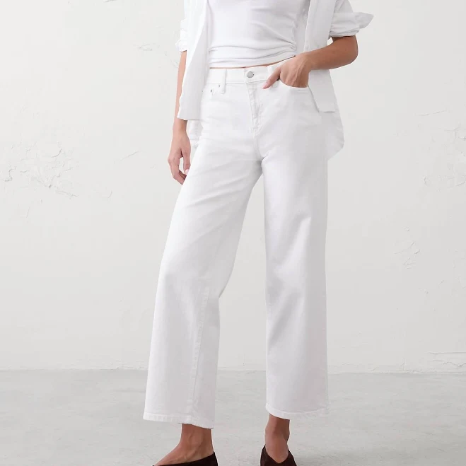 pants Women's High-Rise Straight Jeans Banana Republic Factory $45
