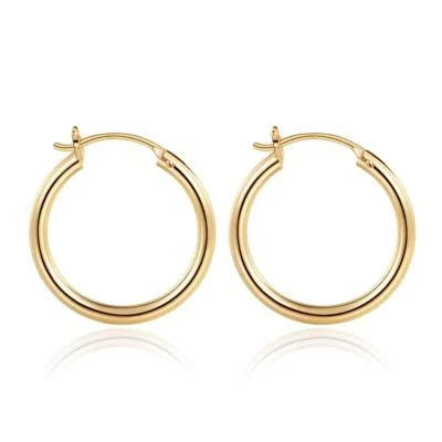 accessory Women's Hypoallergenic Gold Plated Hoop Earrings Target $13.99