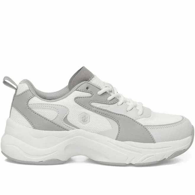 shoes Women's Mesh Thick Sole Sneaker White Gray Modanisa BE $55.33