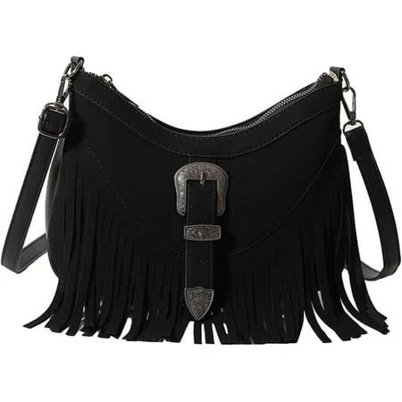 bag Women's Retro Crossbody Faux Suede Hobo Bag Walmart - Leweihang $25.99