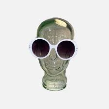 accessory XL Chunky White Oversized Bubble Round Sunglasses New with Tags eBay $35