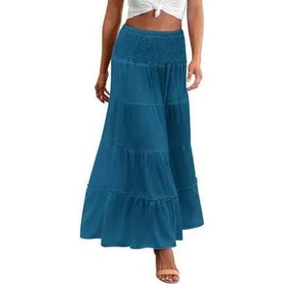 maxi skirt Zeagoo Women's Boho Elastic High Waist Maxi Skirt Target $36.09