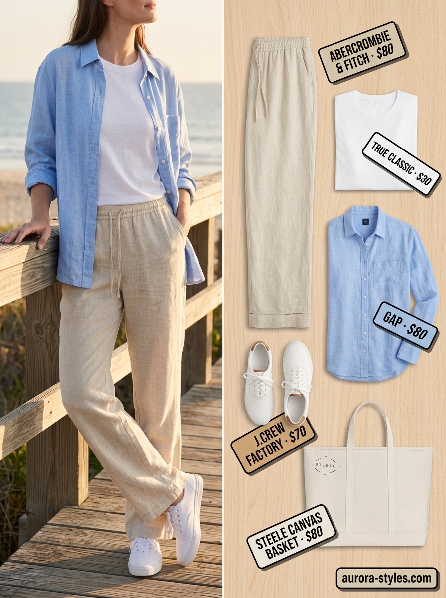 Camel linen pants for women 2026, perfect for weekend getaways and airport style.