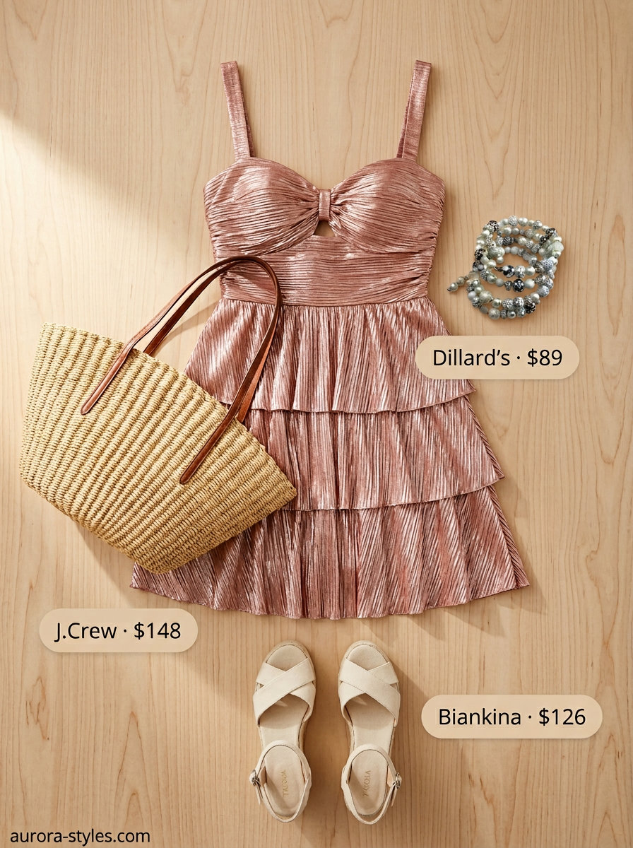 Coral cotton sundress, a playful pick for summer sleeveless dresses for women 2026 casual shopping.