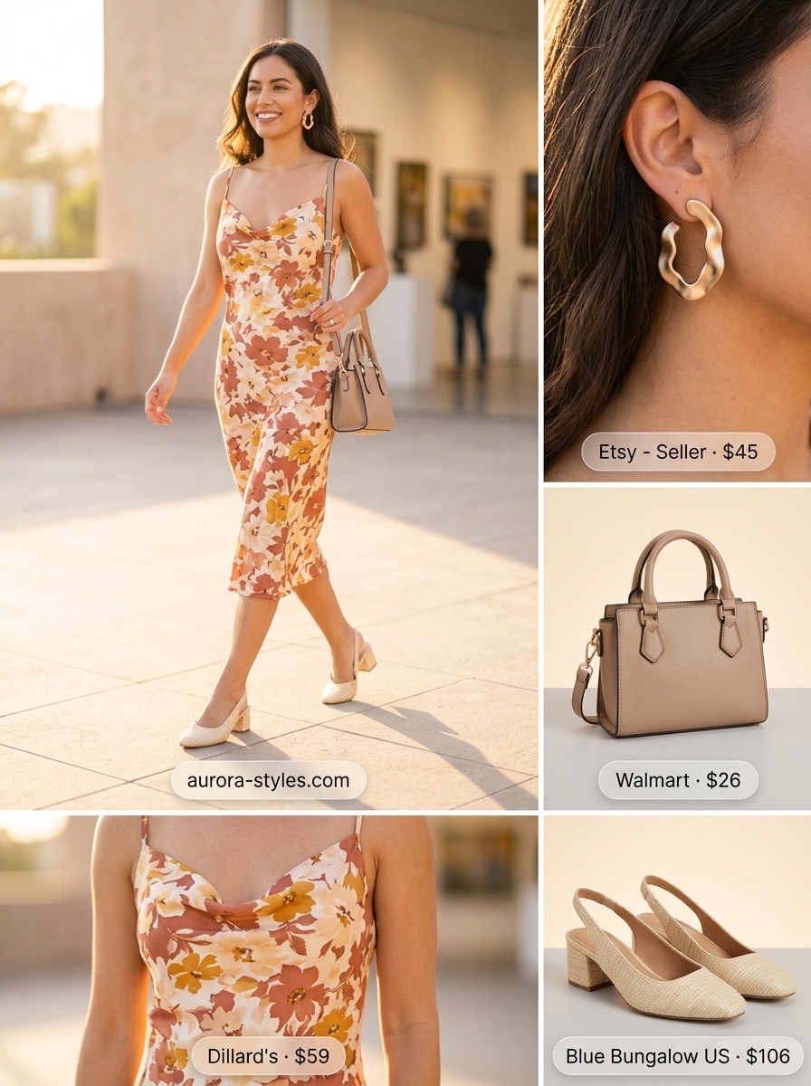 Artistic abstract print sundress for women 2026, perfect for gallery openings and stylish lunches.